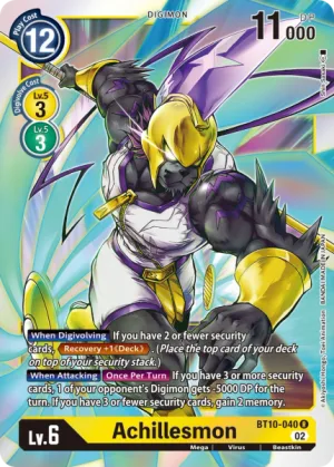 Achillesmon BT10-040 de Booster Xros Encounter