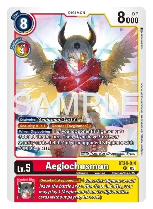 Aegiochusmon BT24-014 de Booster Time Stranger