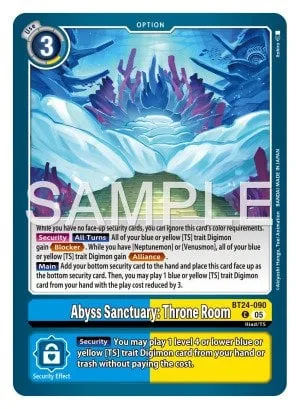 Abyss Sanctuary: Throne Room BT24-090 de Booster Time Stranger