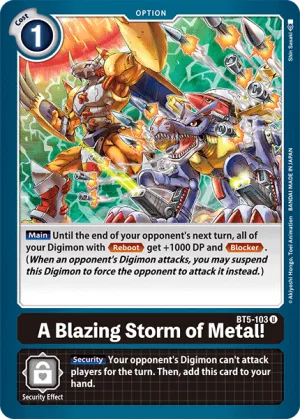 A Blazing Storm of Metal! BT5-103 de Booster Battle Of Omni