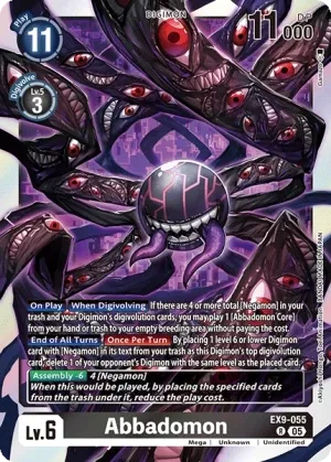 Abbadomon EX9-055 de Extra Booster Versus Monsters