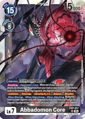 Abbadomon Core EX9-057 de Extra Booster Versus Monsters