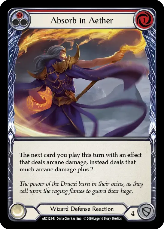 Absorb in Aether (Red) ARC123 de Arcane Rising